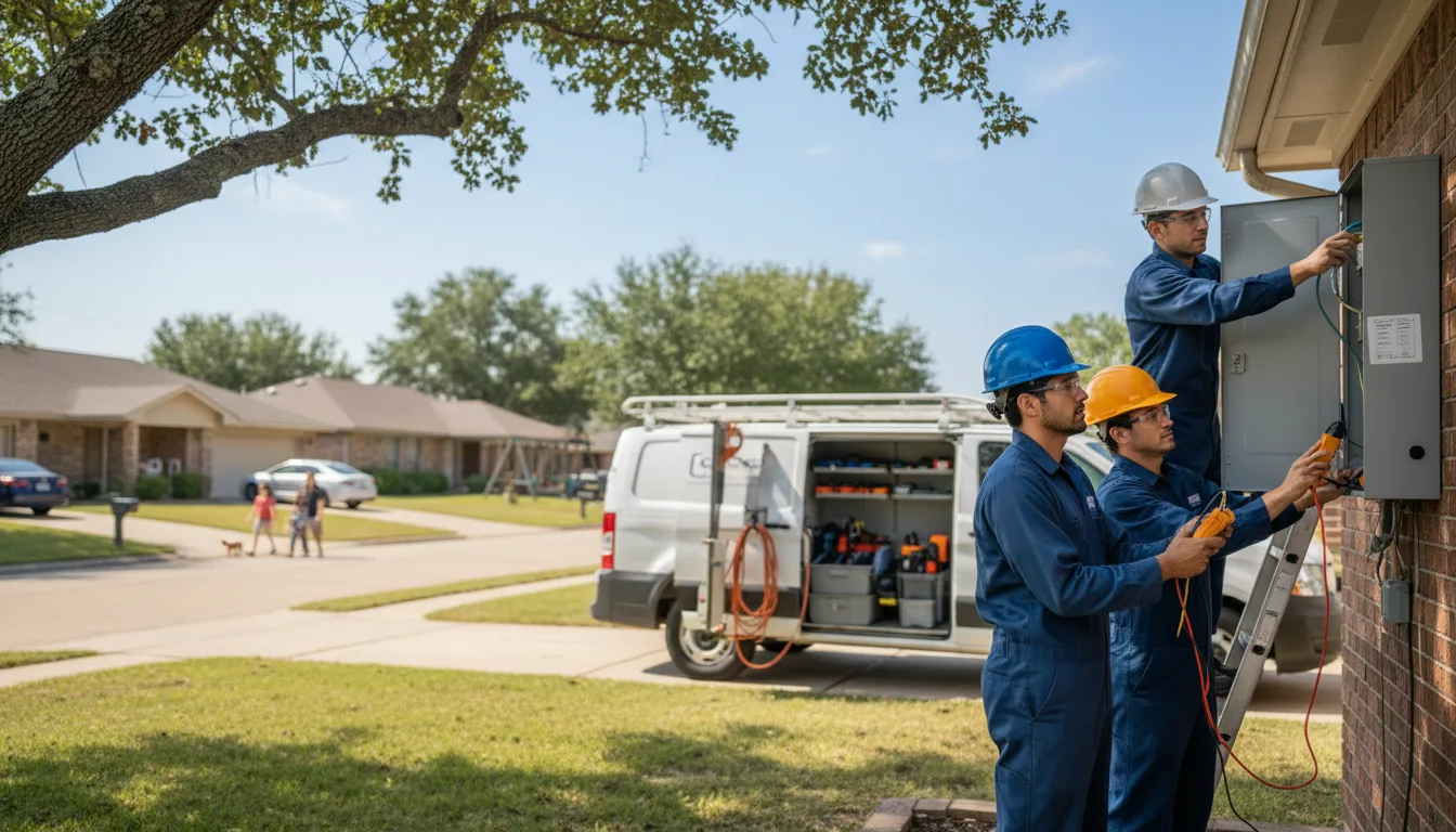 Certified electrician providing emergency electrical services in Richgrove, CA